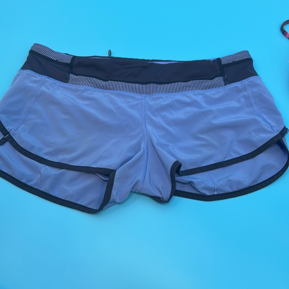 lululemon athletica Lavender and Black Athletic Shorts